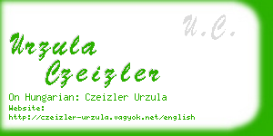 urzula czeizler business card
